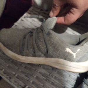 Grey pumas womens size 9